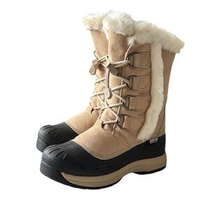Baffin Chloe Women’s Waterproof Winter Snow Boots - Tan/Black, Size 8